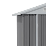 6.5 x 6ft Metal Garden Storage Shed Outdoor Storage Tool House with Lockable Door Garden Sheds Living and Home 