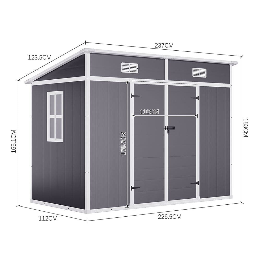 Outdoor Plastic Garden Storage Shed Living and Home 