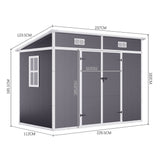 Outdoor Plastic Garden Storage Shed Living and Home 