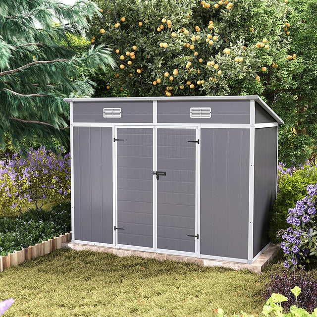 Outdoor Plastic Garden Storage Shed Living and Home 