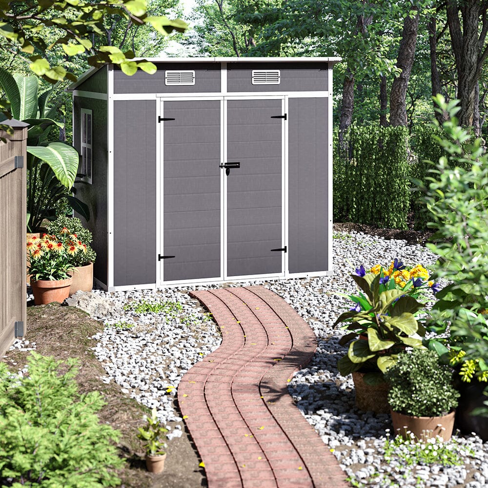 Outdoor Plastic Garden Storage Shed Living and Home 