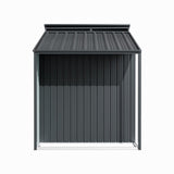 Outdoor Galvanized Steel Storage Shed with Lean-to Living and Home 