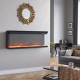 40/50/60-Inch 3-Sided Wall Mounted Electric Fireplace 9 Flame Colours and 5 Brightness Modes Freestanding Fireplaces Living and Home 80 inch 12 Options 