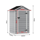 Outdoor Plastic Garden Storage Shed Living and Home 