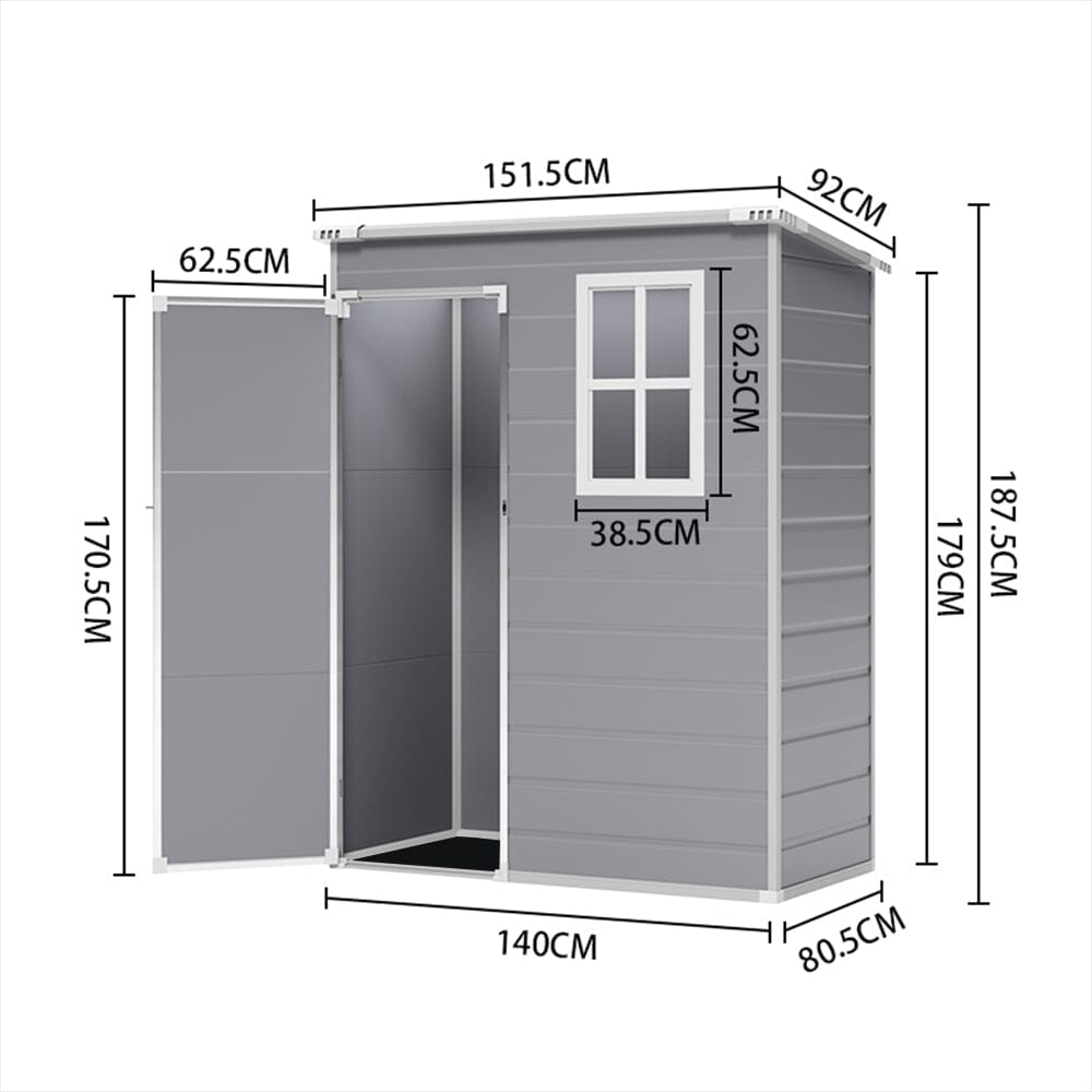 Outdoor Plastic Garden Storage Shed Living and Home 