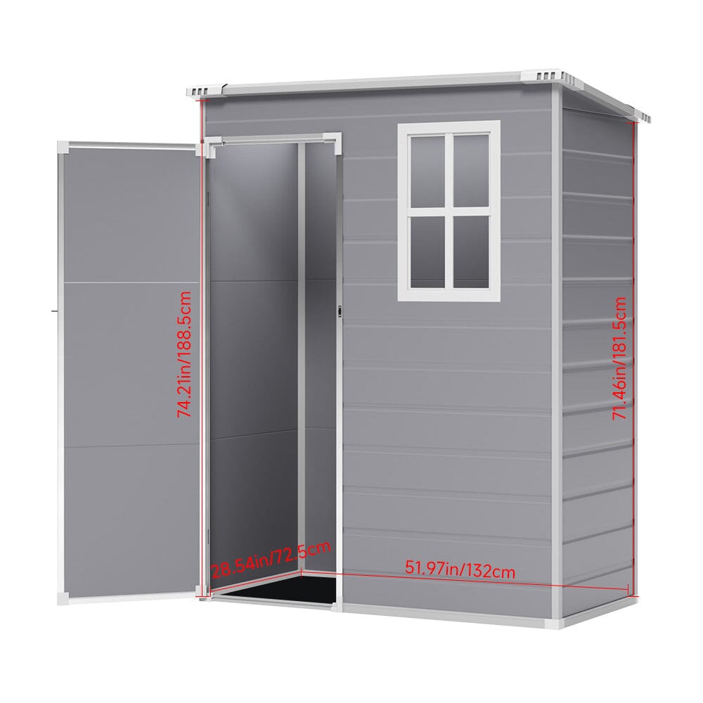 Outdoor Plastic Garden Storage Shed Living and Home 