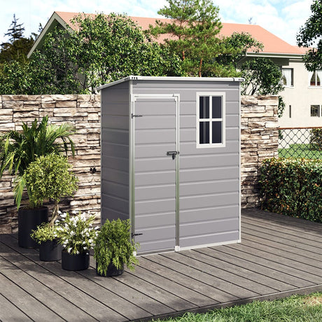 Outdoor Plastic Garden Storage Shed Living and Home Style B Small(Front Door) 