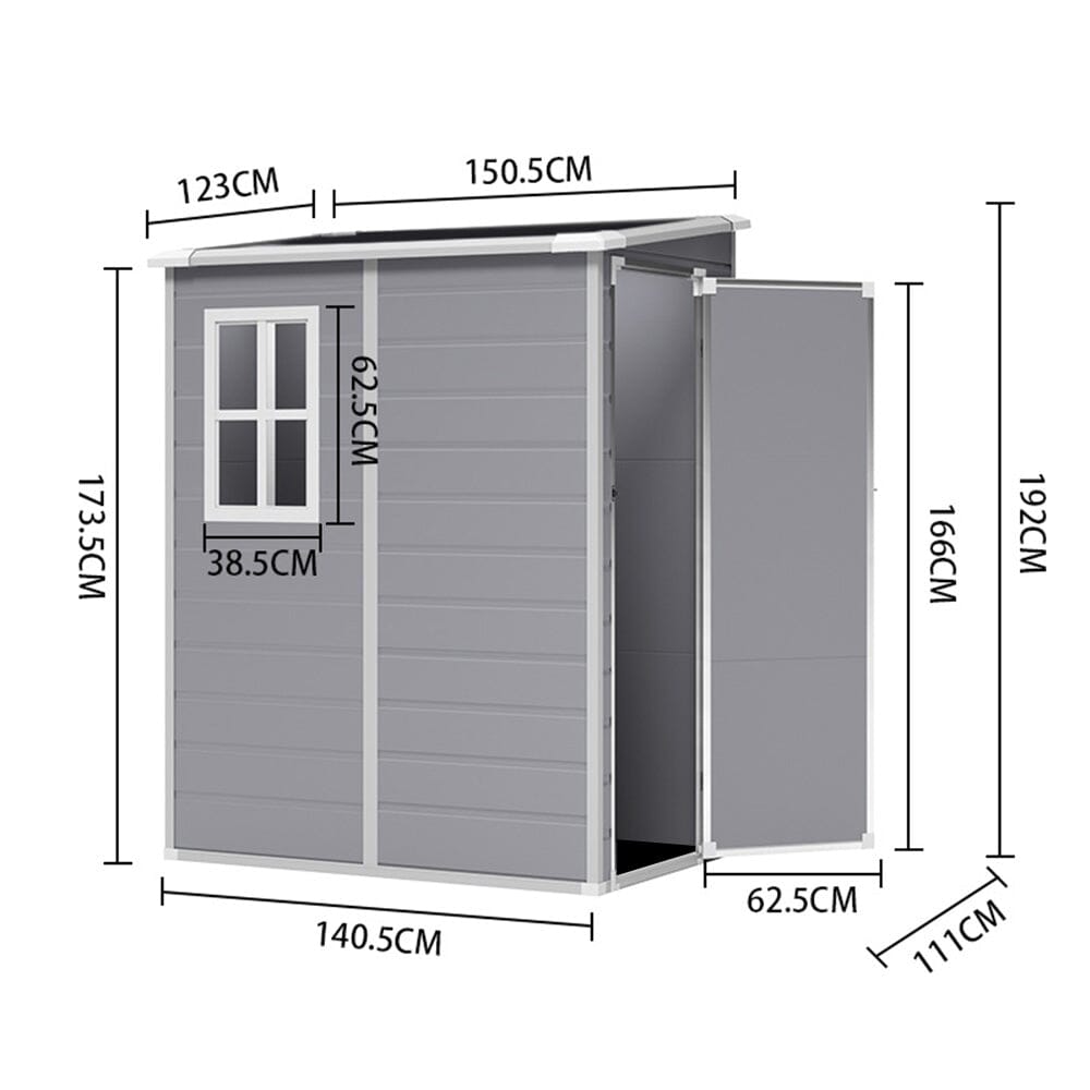 Outdoor Plastic Garden Storage Shed Living and Home 