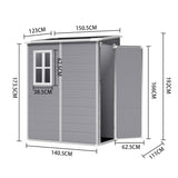 Outdoor Plastic Garden Storage Shed Living and Home 