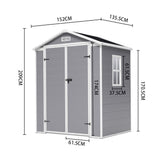 Outdoor Plastic Garden Storage Shed Living and Home 