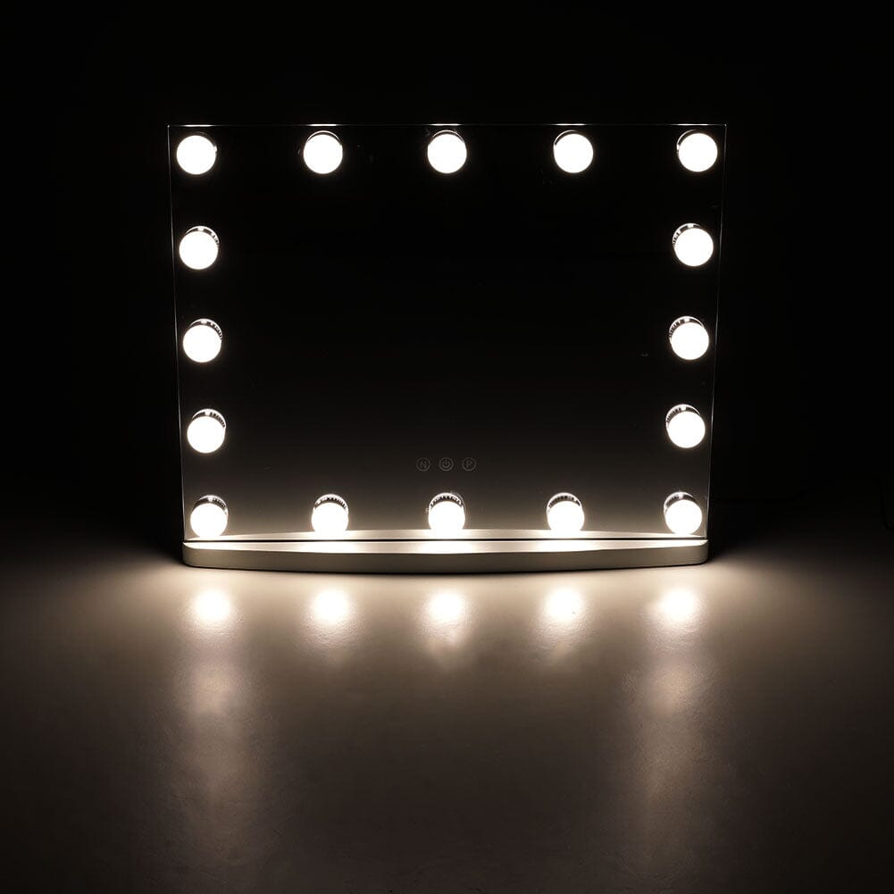 50cm W Rectangle Hollywood LED Lighted Cosmetic Mirror LED Make Up Mirrors Living and Home 