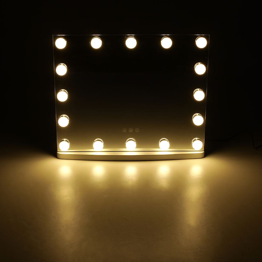 50cm W Rectangle Hollywood LED Lighted Cosmetic Mirror LED Make Up Mirrors Living and Home 