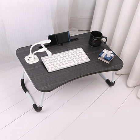 Luxe Foldable Laptop Bed Desk with LED Light and USB Ports Living and Home 