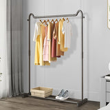 Freestanding Black Metal Garment Rack Living and Home 