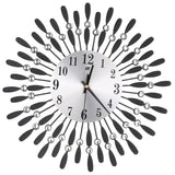 3D Silent Drop Shape Metal Wall Clock with Crystal Wall Decoration Wall Clocks Living and Home 