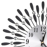 3D Silent Drop Shape Metal Wall Clock with Crystal Wall Decoration Wall Clocks Living and Home 