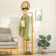 Bamboo Coat Rack Stand Coat Standing Tree for Entryway Bedroom Office Living and Home 