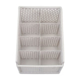 Plastic Stackable Clothes Storage Basket Drawer Organizer Shelves & Racks Living and Home 