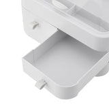 White Portable Dustproof Makeup Storage Box Makeup Organizers Living and Home 