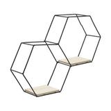 3 Style Diy Hexagonal Wall Shelf Storage Wall Shelves Living and Home 