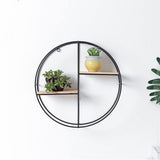 2 Style Modern Round Floating Decorative Wall Shelf Wall Shelves Living and Home 