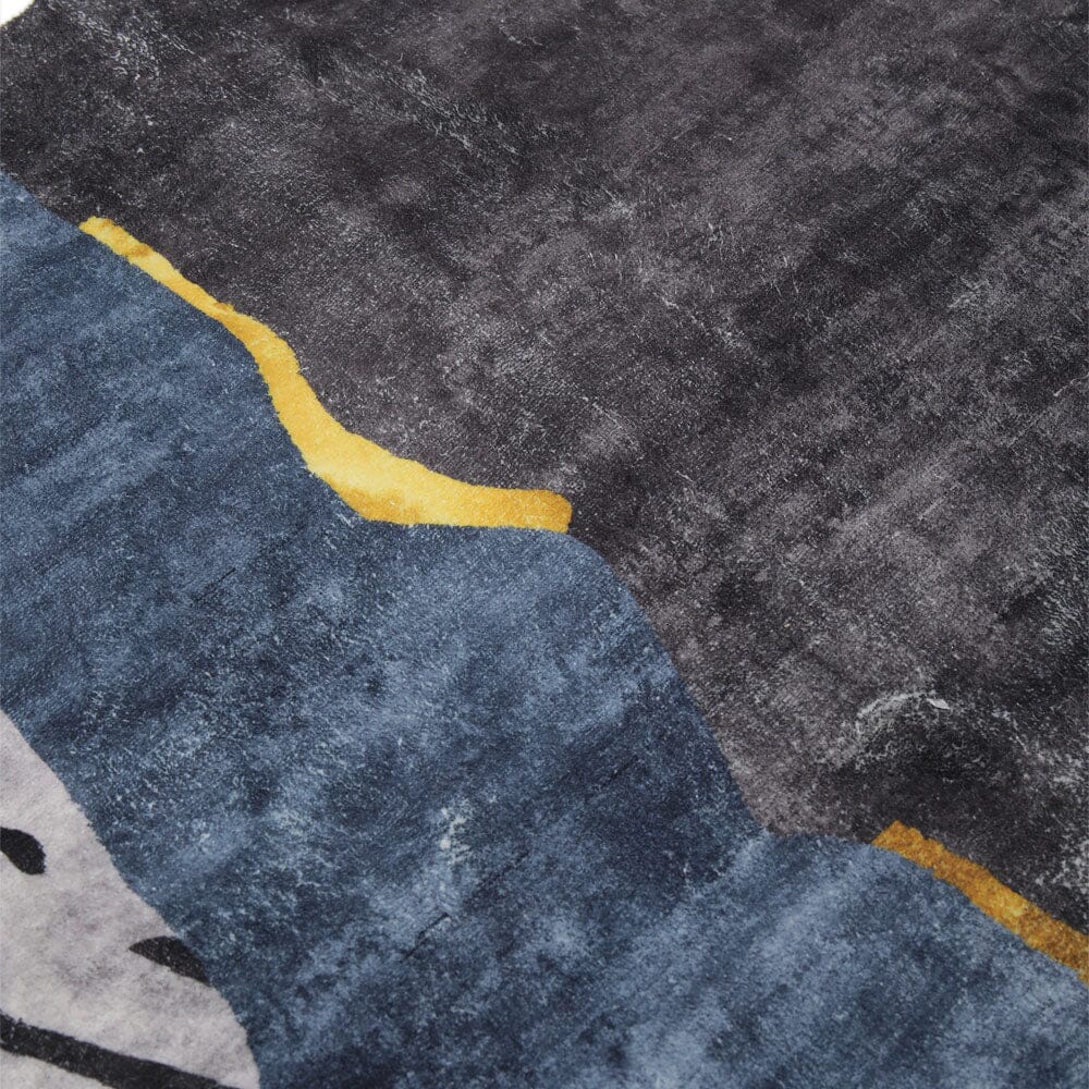 Modern Abstract Faux Cashmere Indoor Area Rug Rugs Living and Home 