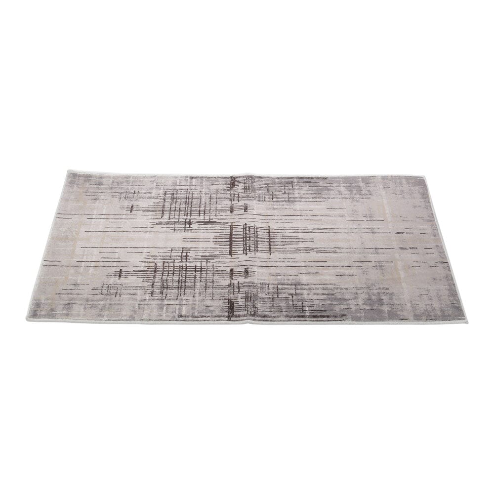 Modern Beige Distressed Area Rug Rugs Living and Home 100cm W x 180cm L 