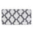 Modern Grey and White Geometric Indoor Shag Area Rug Rugs Living and Home 60cm W x 120cm L 