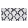 Modern Grey and White Geometric Indoor Shag Area Rug Rugs Living and Home 60cm W x 120cm L 