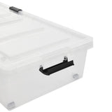 Clear Plastic Underbed Storage Box with Wheels Storage Boxes Living and Home 