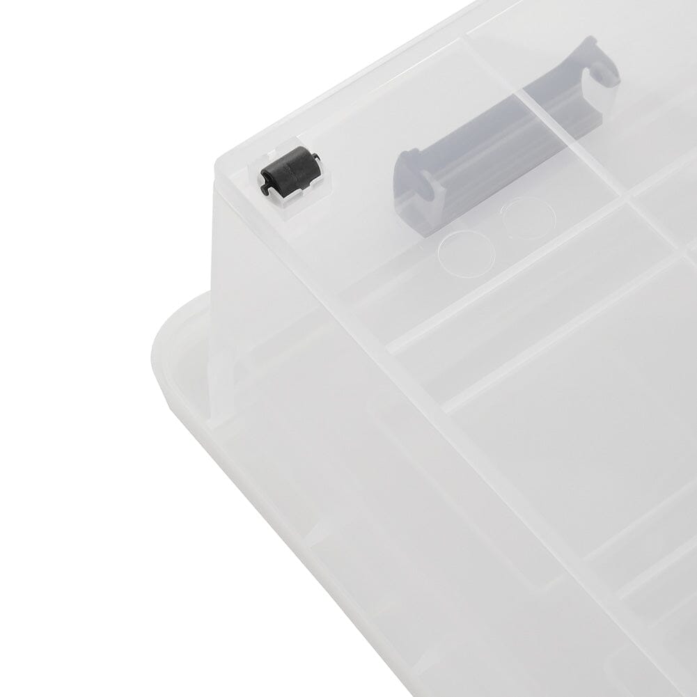 Clear Plastic Underbed Storage Box with Wheels Storage Boxes Living and Home 