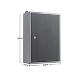 Wall Mounted Lockable Pegboard Tool Cabinet with A Lockable Door Cabinets Living and Home 