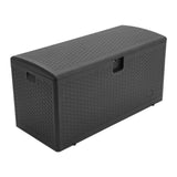 4ft W 99-Gallon Rattan Garden Storage Outdoor Deck Box Garden Storage Boxes Living and Home 