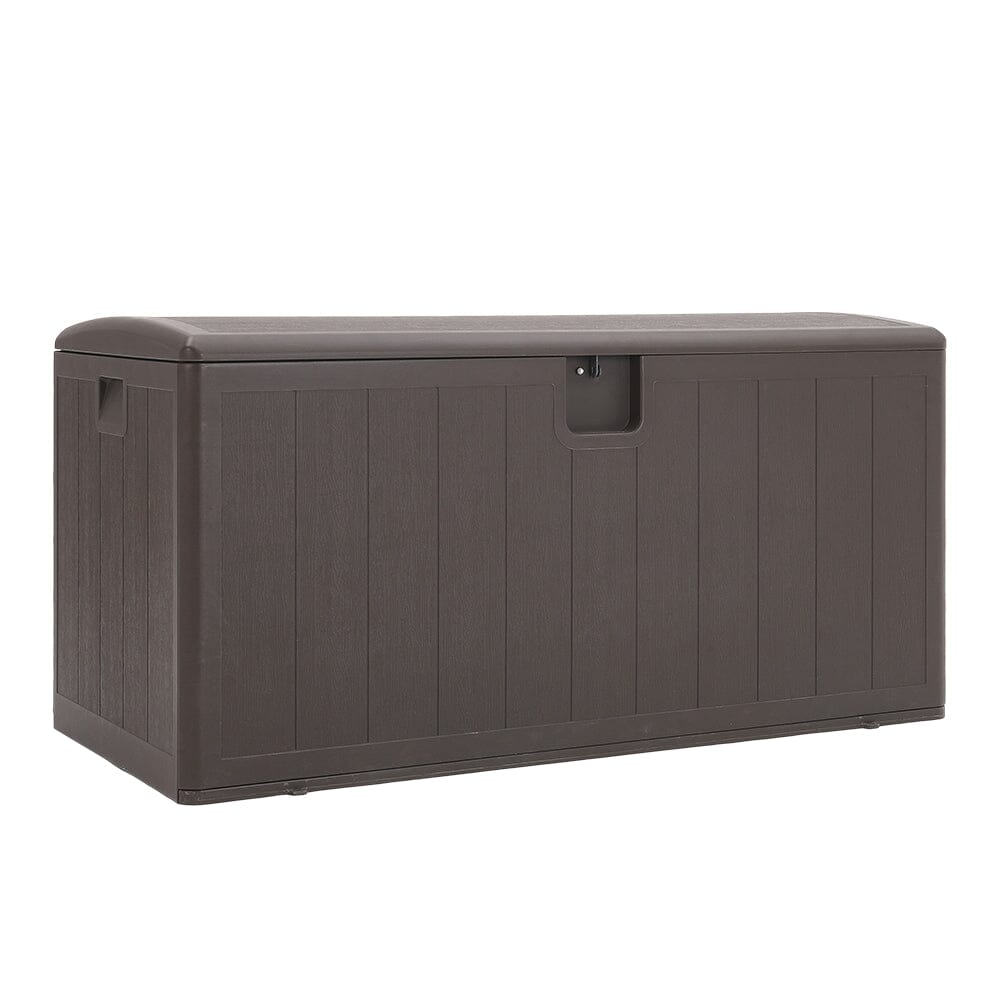 127cm W 99-Gallon Rattan Garden Storage Outdoor Deck Box Garden Storage Boxes Living and Home 