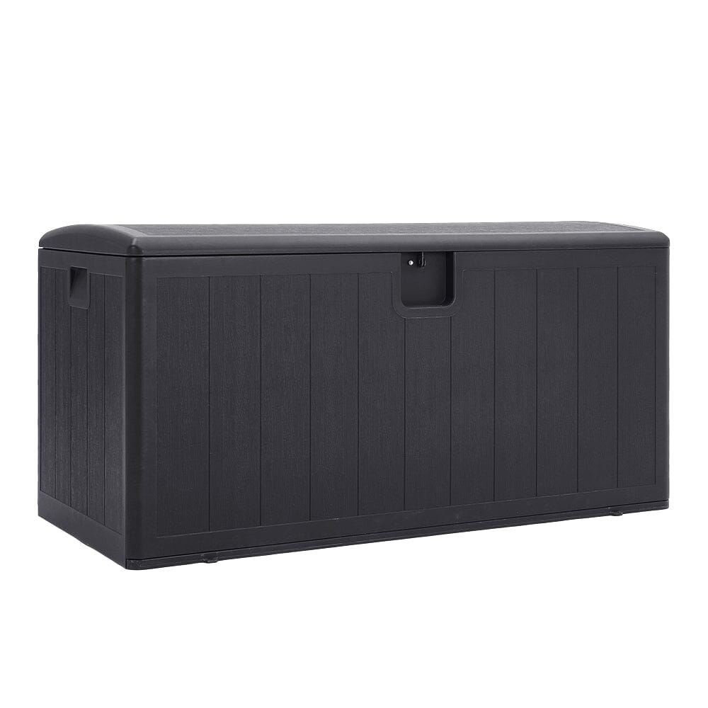 127cm W 99-Gallon Rattan Garden Storage Outdoor Deck Box Garden Storage Boxes Living and Home 