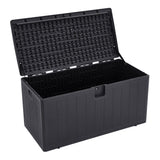 127cm W 99-Gallon Rattan Garden Storage Outdoor Deck Box Garden Storage Boxes Living and Home 