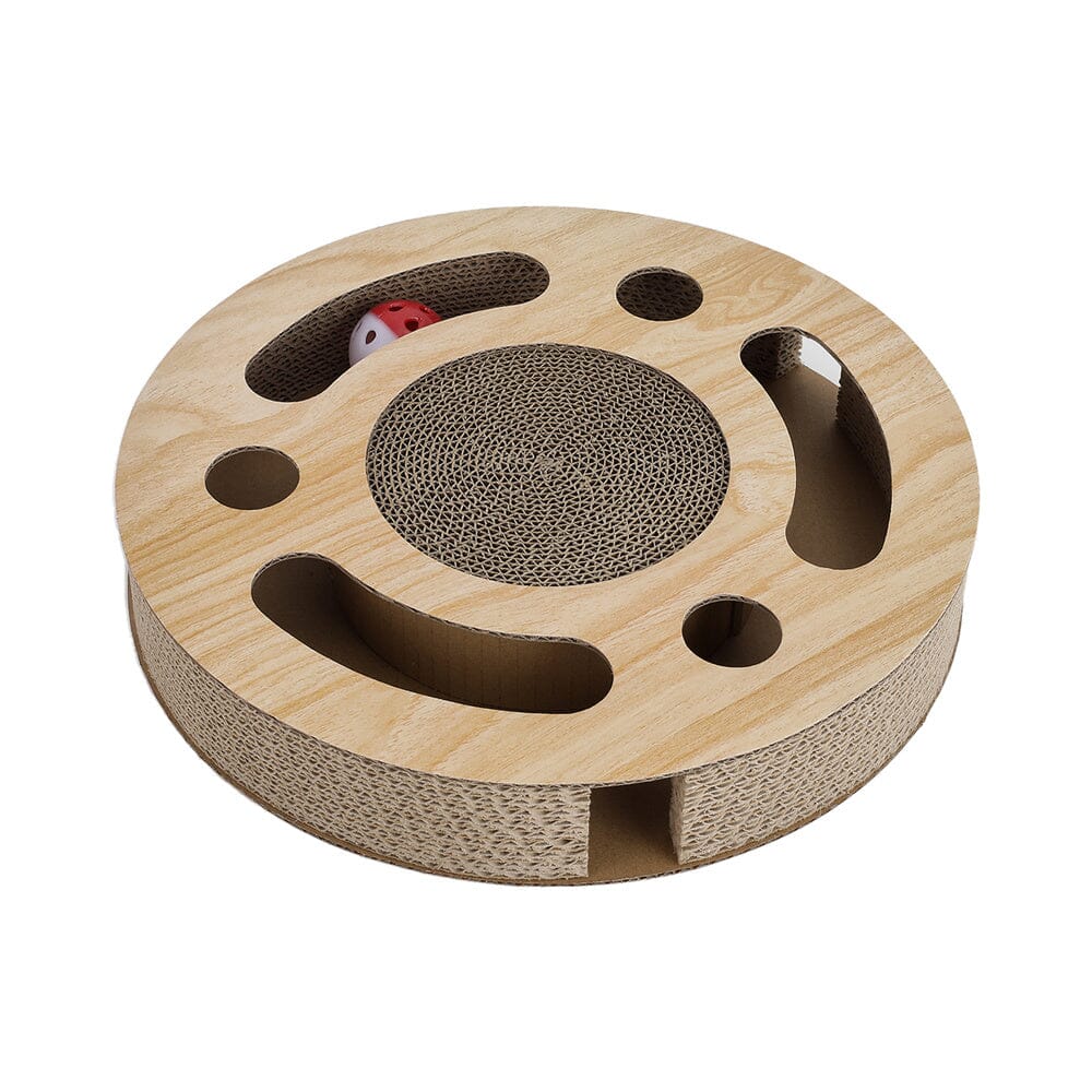 Round Cat Scratcher with Ball Toy Living and Home 