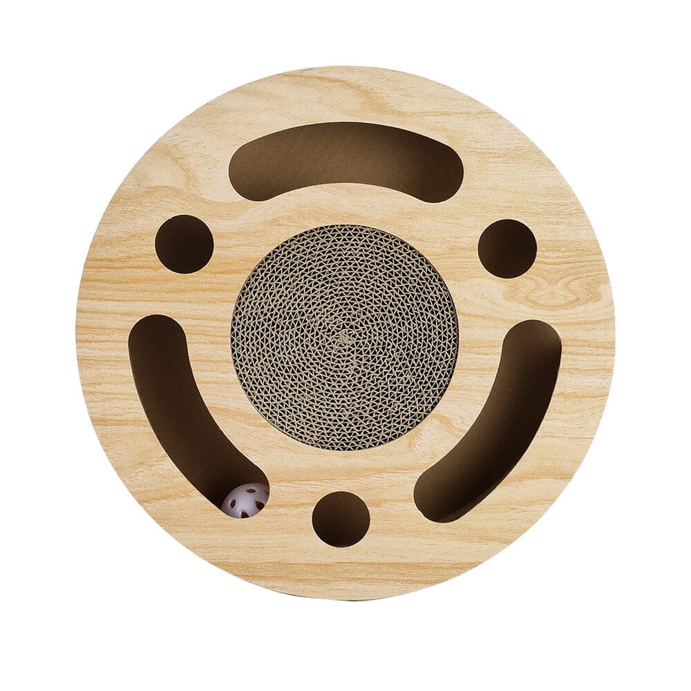 Round Cat Scratcher with Ball Toy Living and Home 