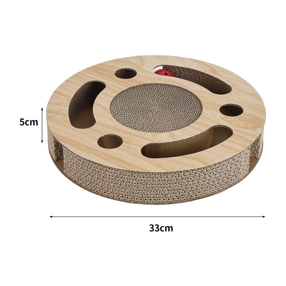 Round Cat Scratcher with Ball Toy Living and Home 