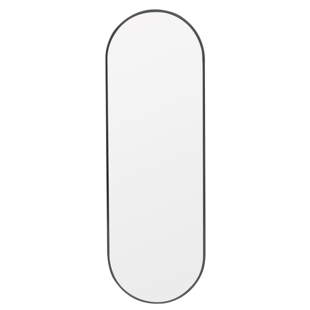 Sleek Contemporary Oval Metal Wall Mirror - Full-Length Design Wall Mirrors Living and Home 