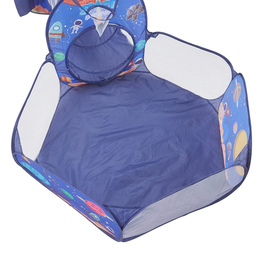 3 in 1 Aerospace Theme Play Tent with Play Tunnel and Ball Pit Play Tents Living and Home 