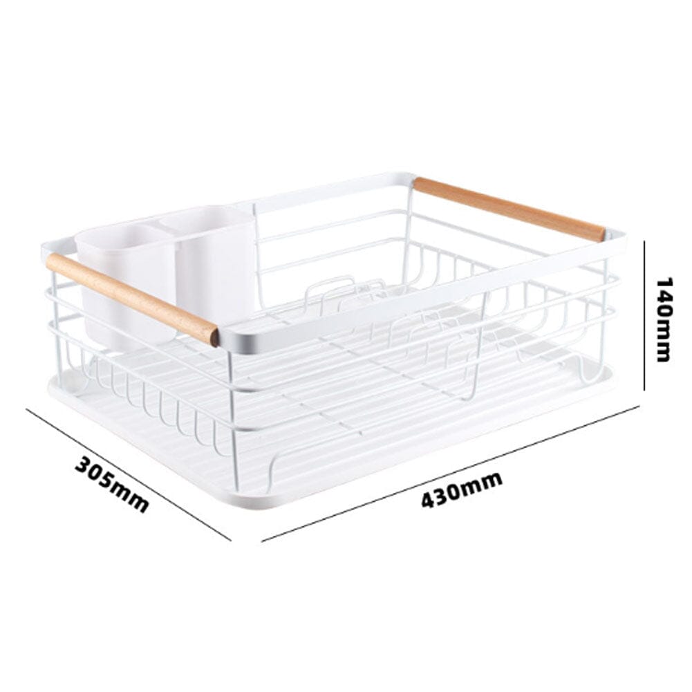 2-Tier Modern White Kitchen Triangular Organizer Metal Kitchen Storage Baskets Living and Home 