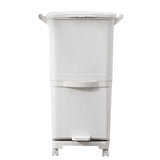 38L White Rubbish Dustbin Recycling Bin Rubbish Trash Home Kitchen Kitchen Storage Baskets Living and Home 