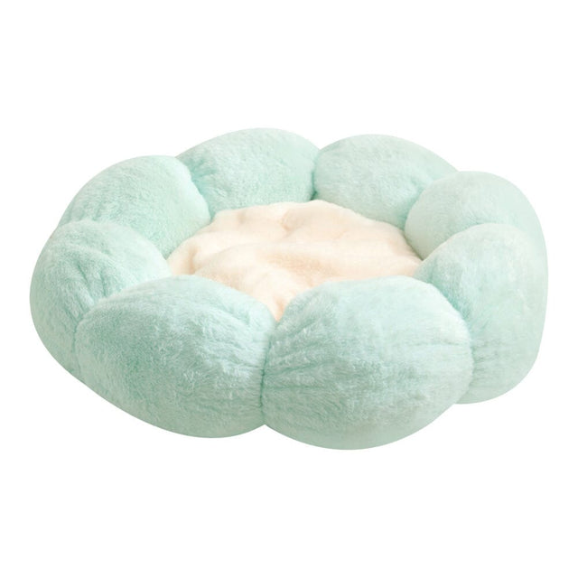 Plush Flower Shape Pet Bed for Dogs and Cats Living and Home 