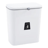 9L Compost Bin Hanging Trash Can With Inner Bucket Kitchen Waste Bins Living and Home 