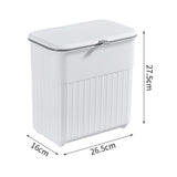 Sleek 9L Hanging Trash Can-Keep Your Space Clean And Tidy Kitchen Waste Bins Living and Home 