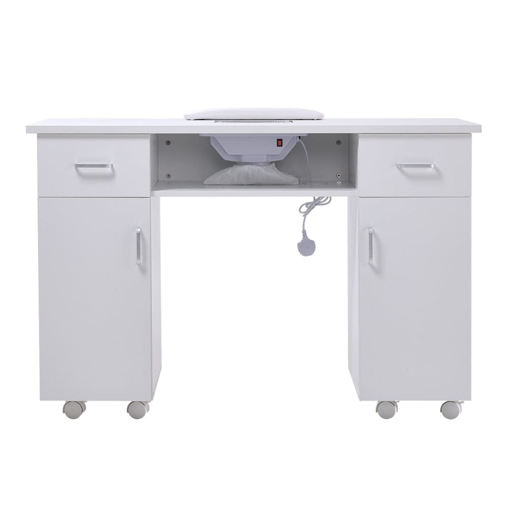 120cm Wide Wheeled Manicure Table with Electric Dust Extractor Dressing Tables Living and Home 