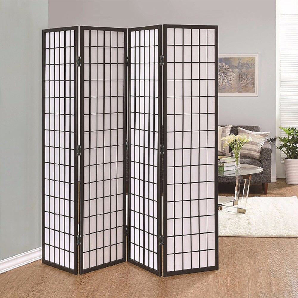 3/4 Panel Solid Wood Folding Room Divider Screen Stylish and Functional Partition Room Dividers Living and Home 