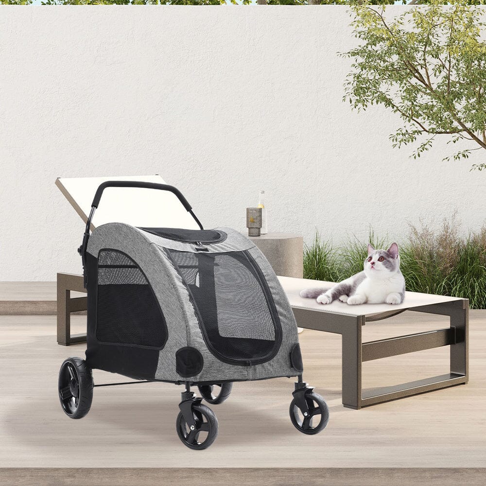 Pets Mood Collapsible Pet Stroller for Cats and Dogs Living and Home 