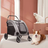 Pets Mood Collapsible Pet Stroller for Cats and Dogs Living and Home 